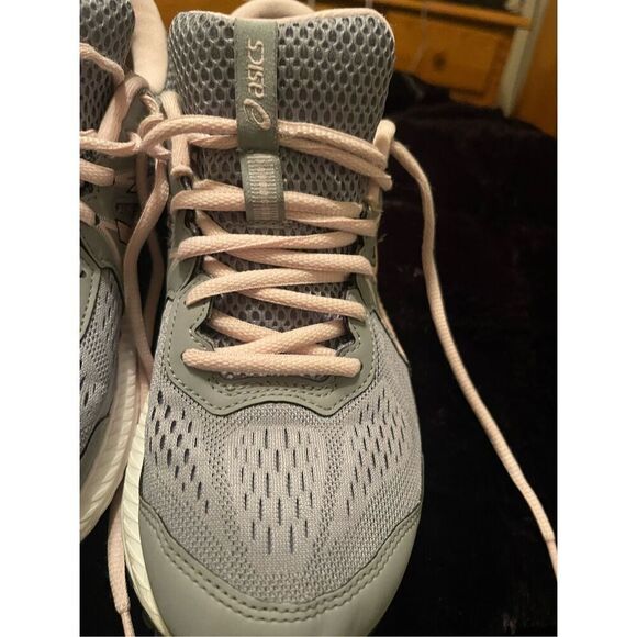 ASICS Women's Pink & Gray Lace-Up Gel Contend 7 Running Shoes Size 9.5 - Picture 14 of 15